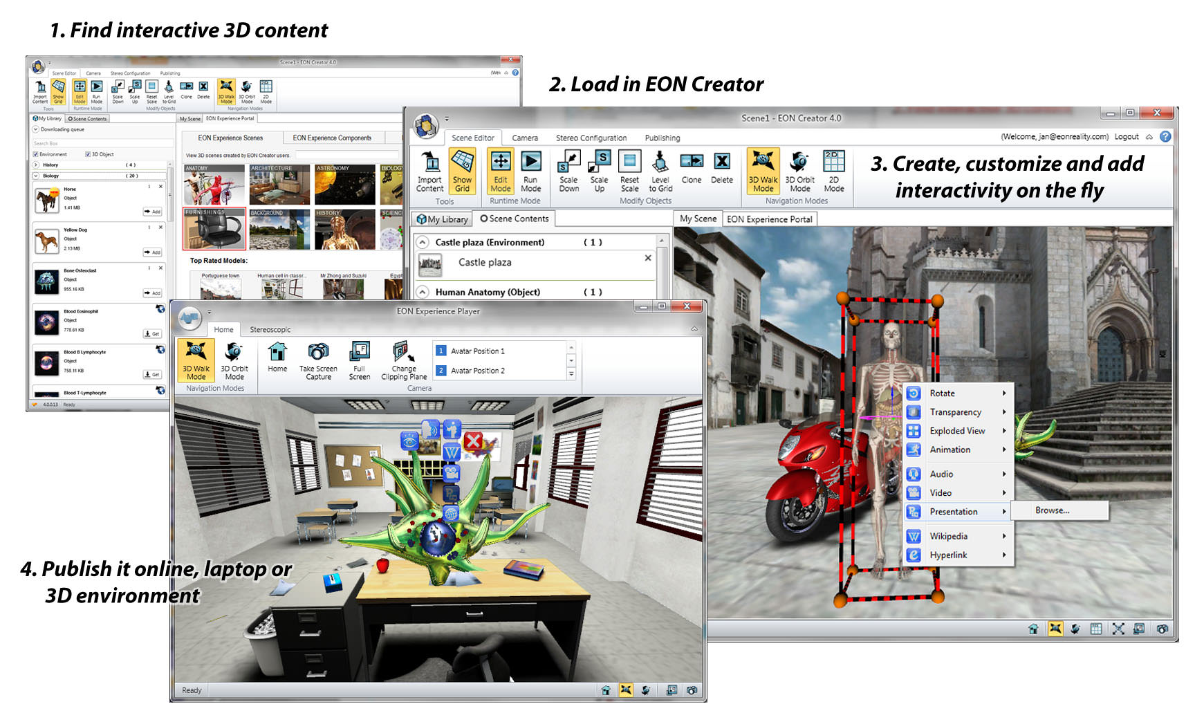 EON Reality Launches EON Creator 4.0 – Interactive 3D Content Creation and Cloud Based Storage Made Easy