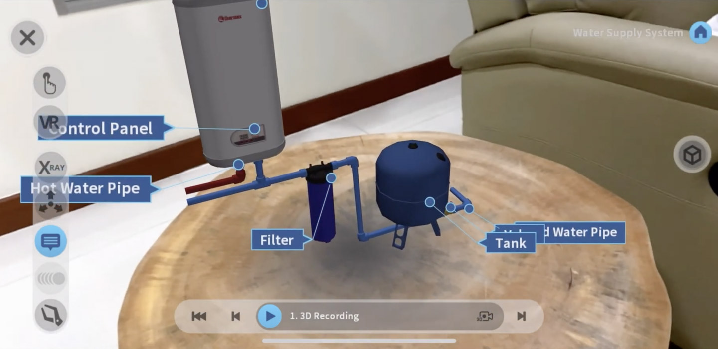Feel the Heat! Construct A Water Heater in AR/VR