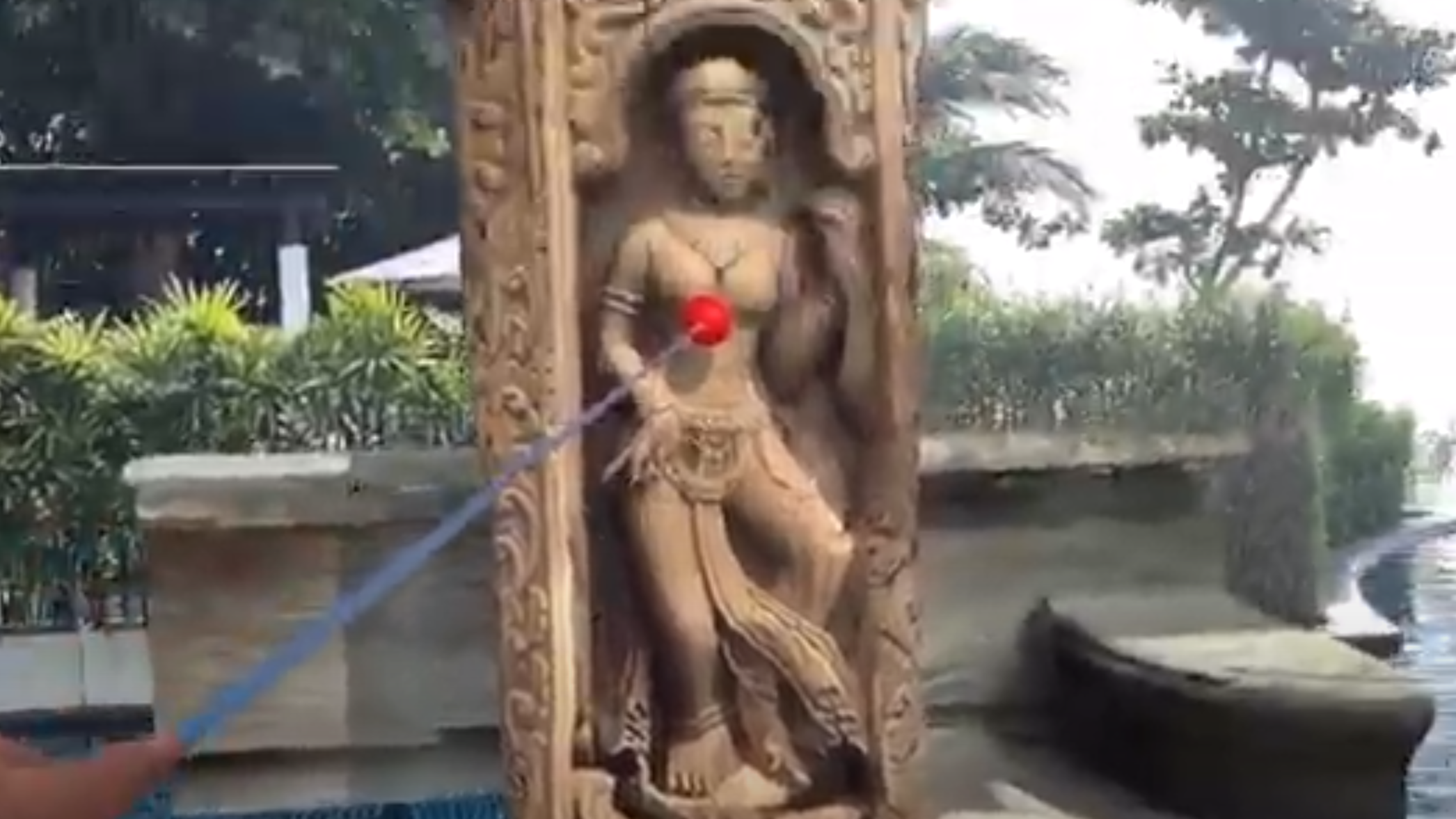 Floating Thai Statue in the Water