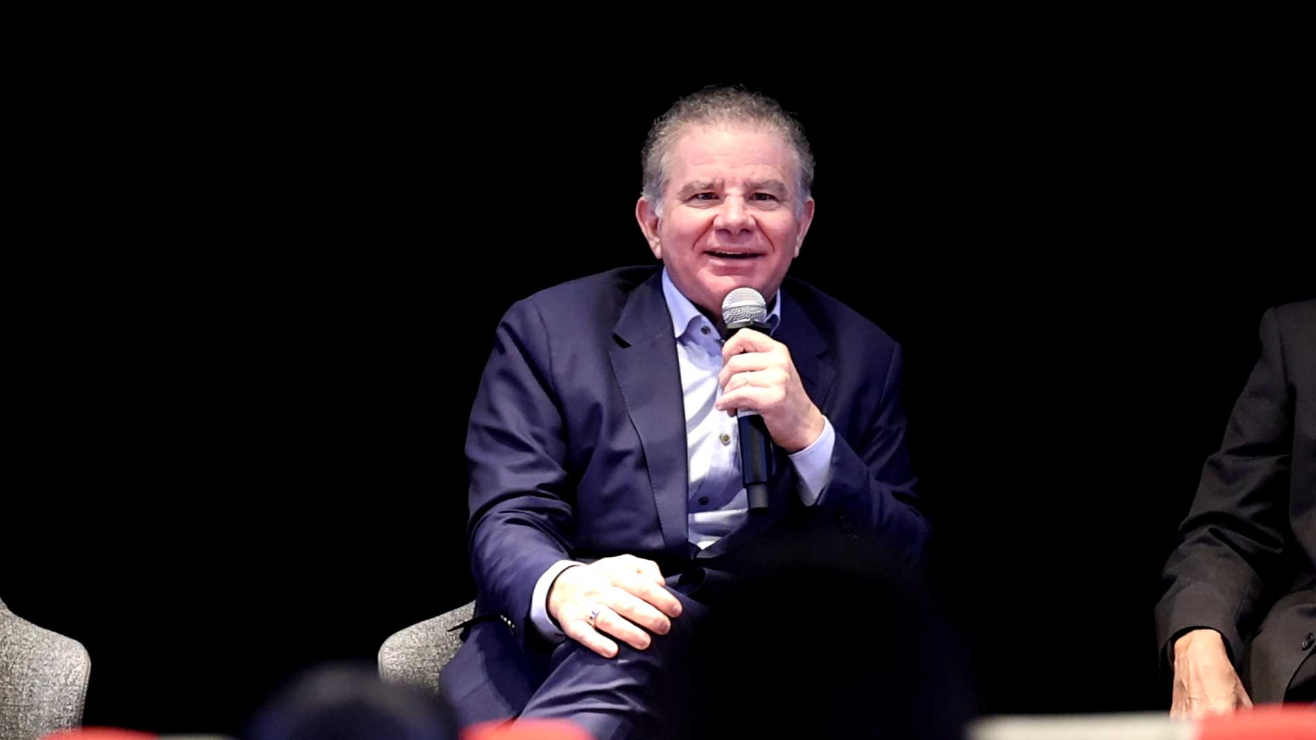 Dan Lejerskar speaking on a panel