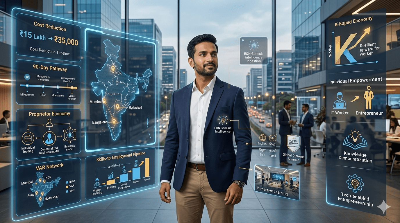 Transforming India’s K-shaped economy through Immersive Intelligence and a Proprietor Economy Framework